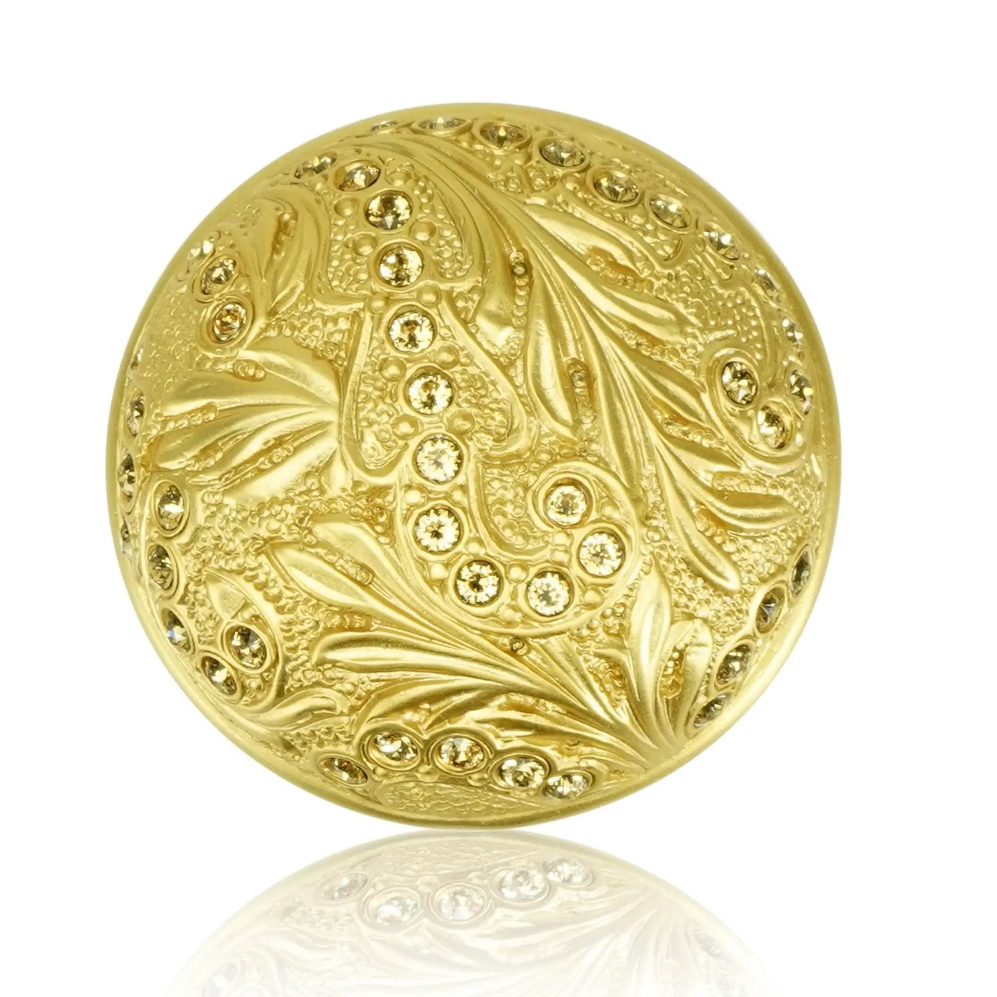 Edgar Berebi Lt. Colorado Topaz Crystal Glendale Court Knob by Edgar Berebi