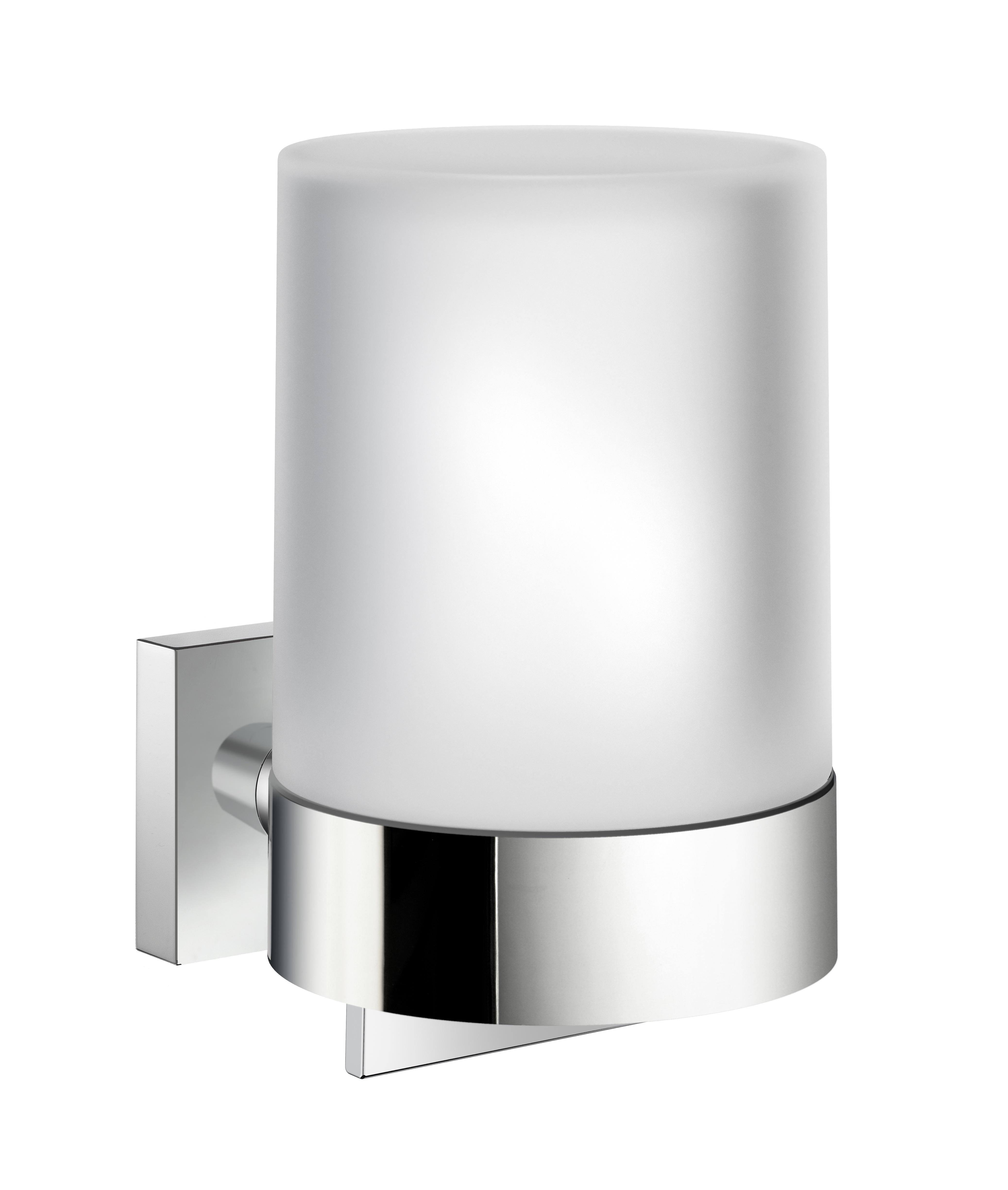 polished chrome soap dispenser