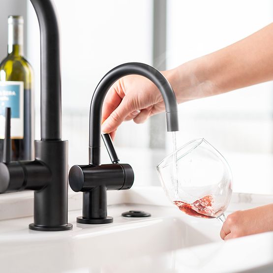 matte black faucet