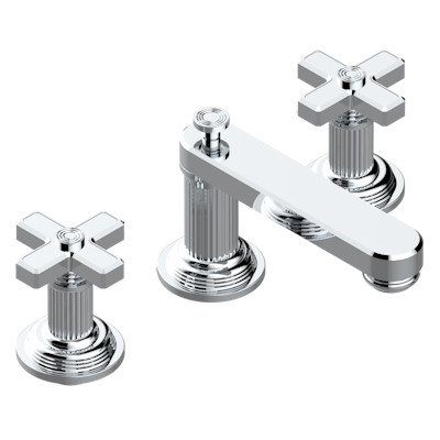 chrome polished faucet