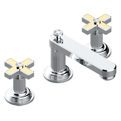 THG Paris Grand Central Metal Widespread Lavatory Set with Drain