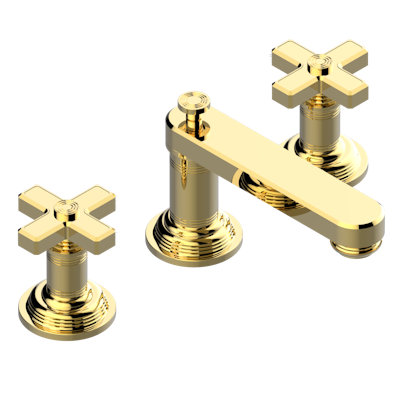 THG Paris West Coast Metal Widespread Lavatory Set with Drain by THG Paris
