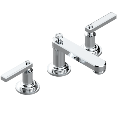 chrome polished faucet