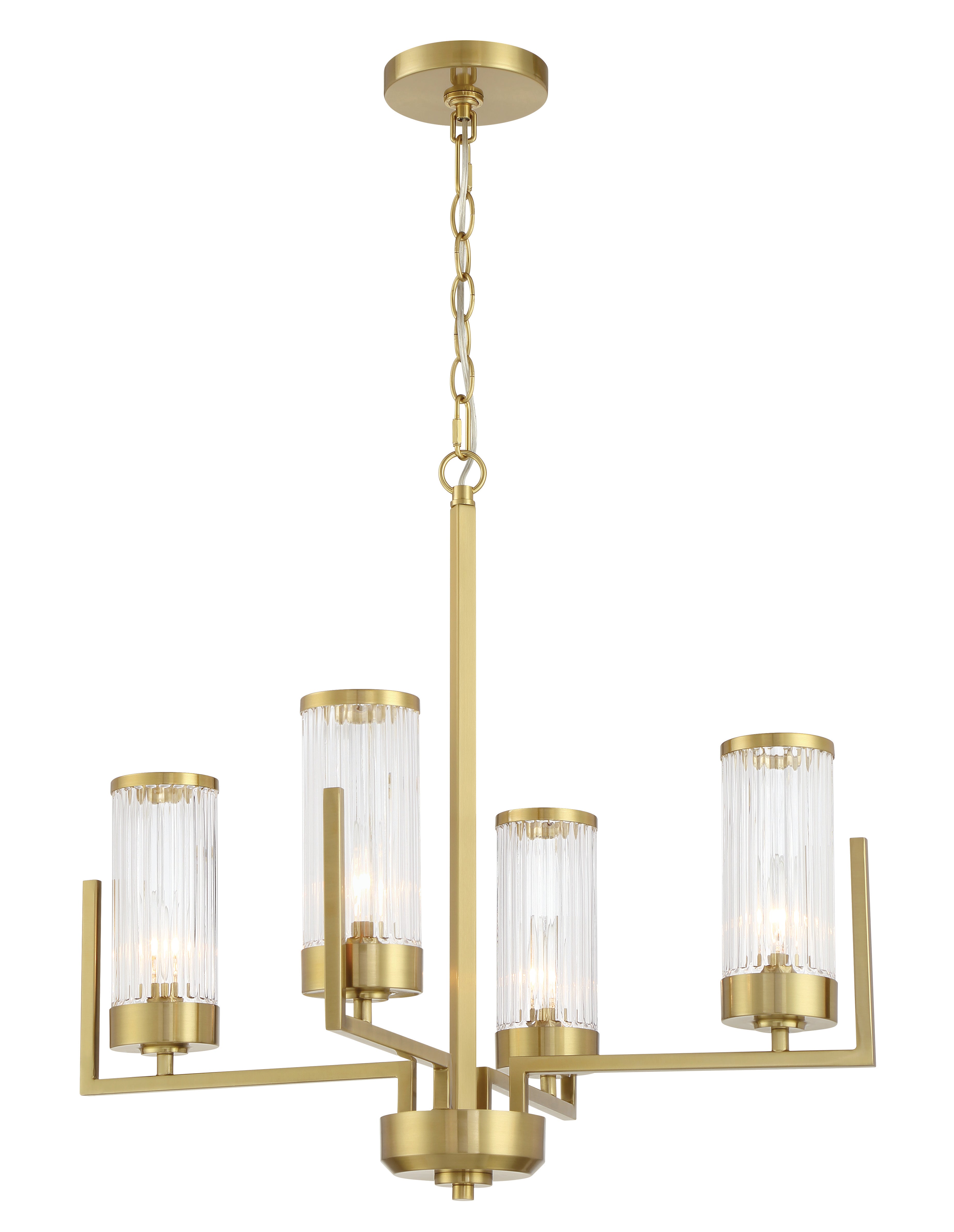 satin brass ceiling mount