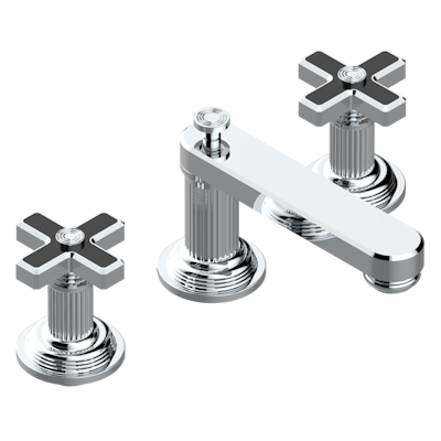 chrome polished faucet