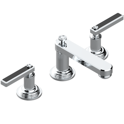 chrome polished faucet