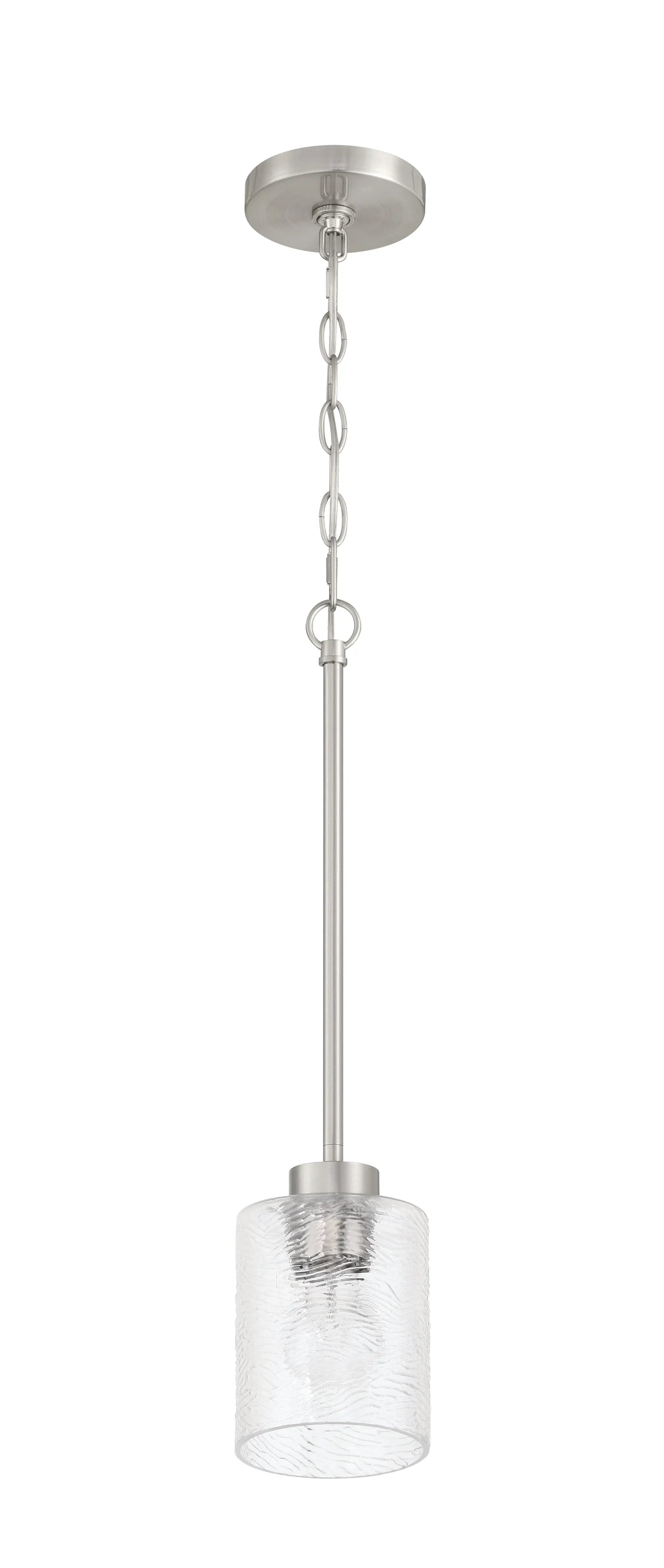 brushed polished nickel pendants