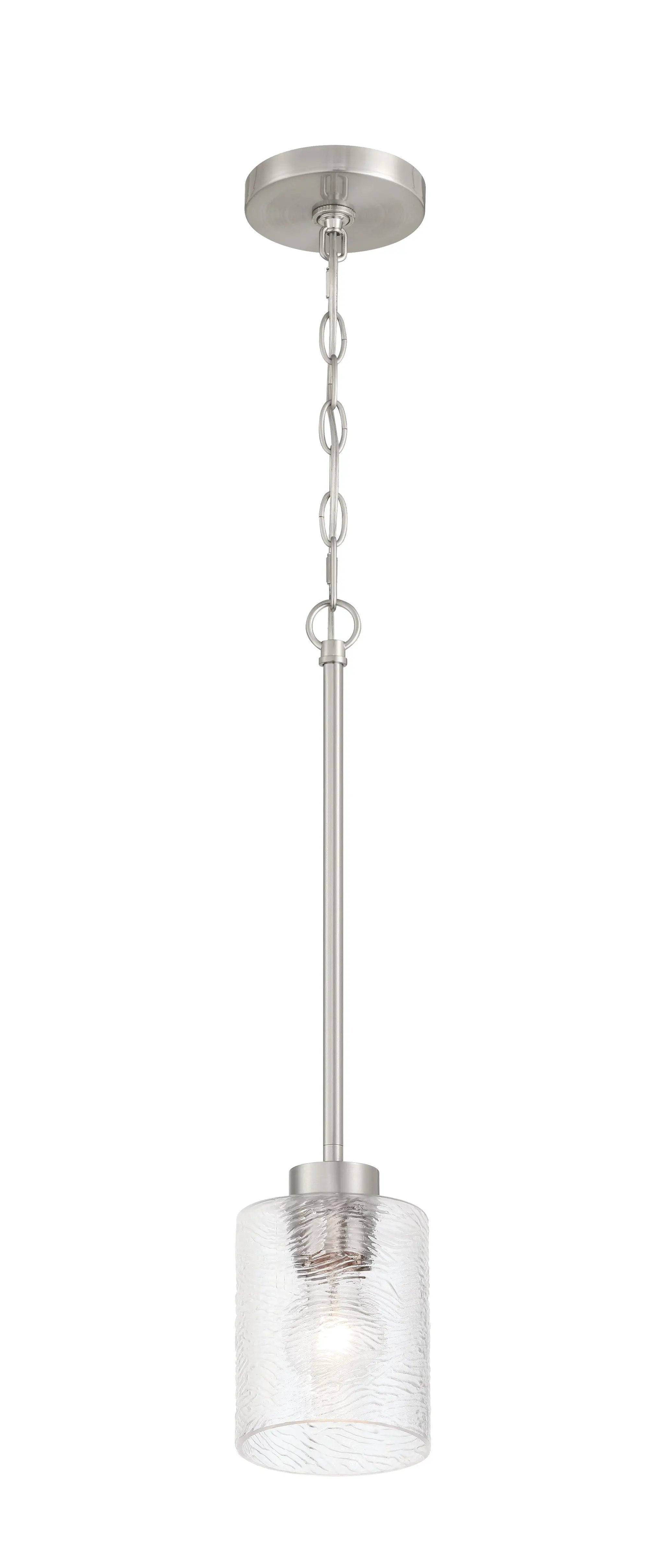 brushed polished nickel pendants