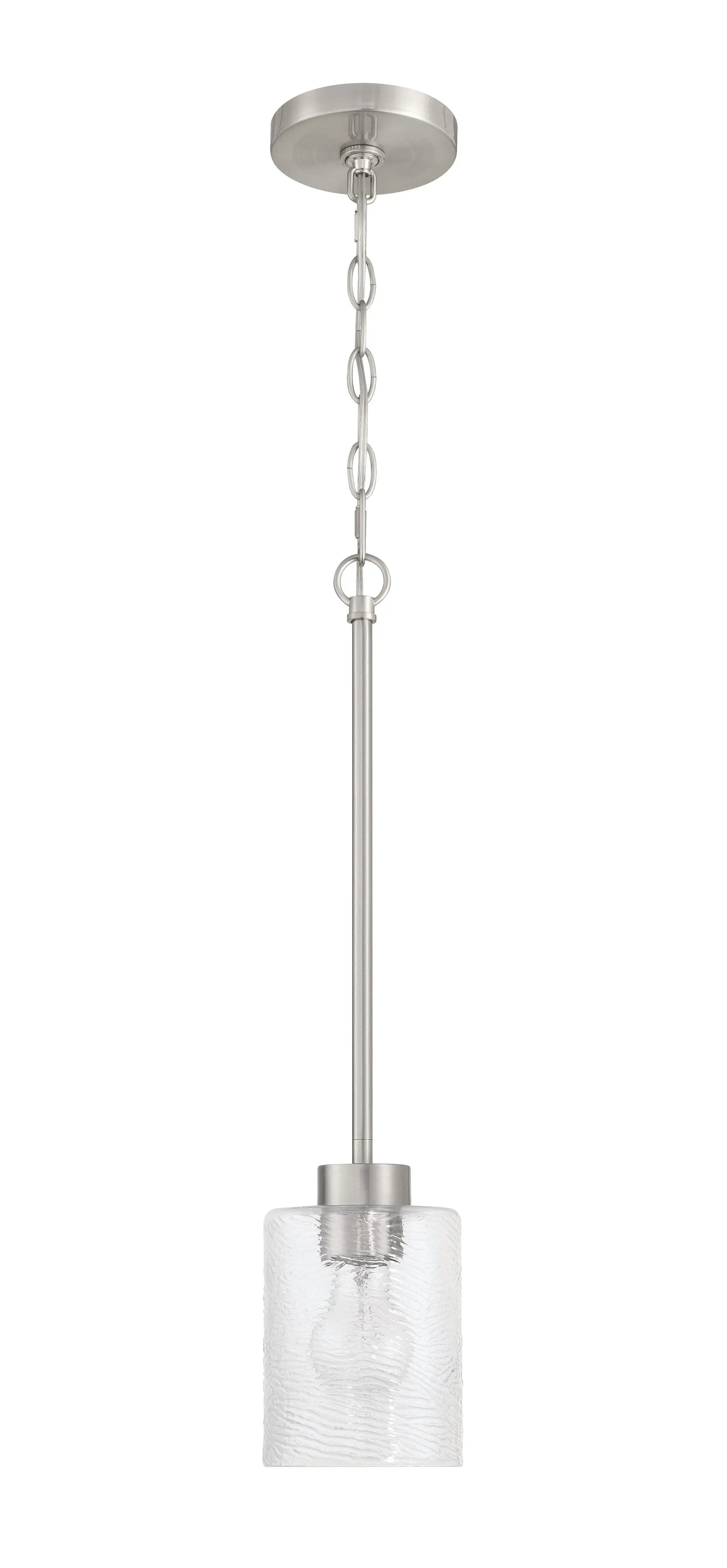brushed polished nickel pendants