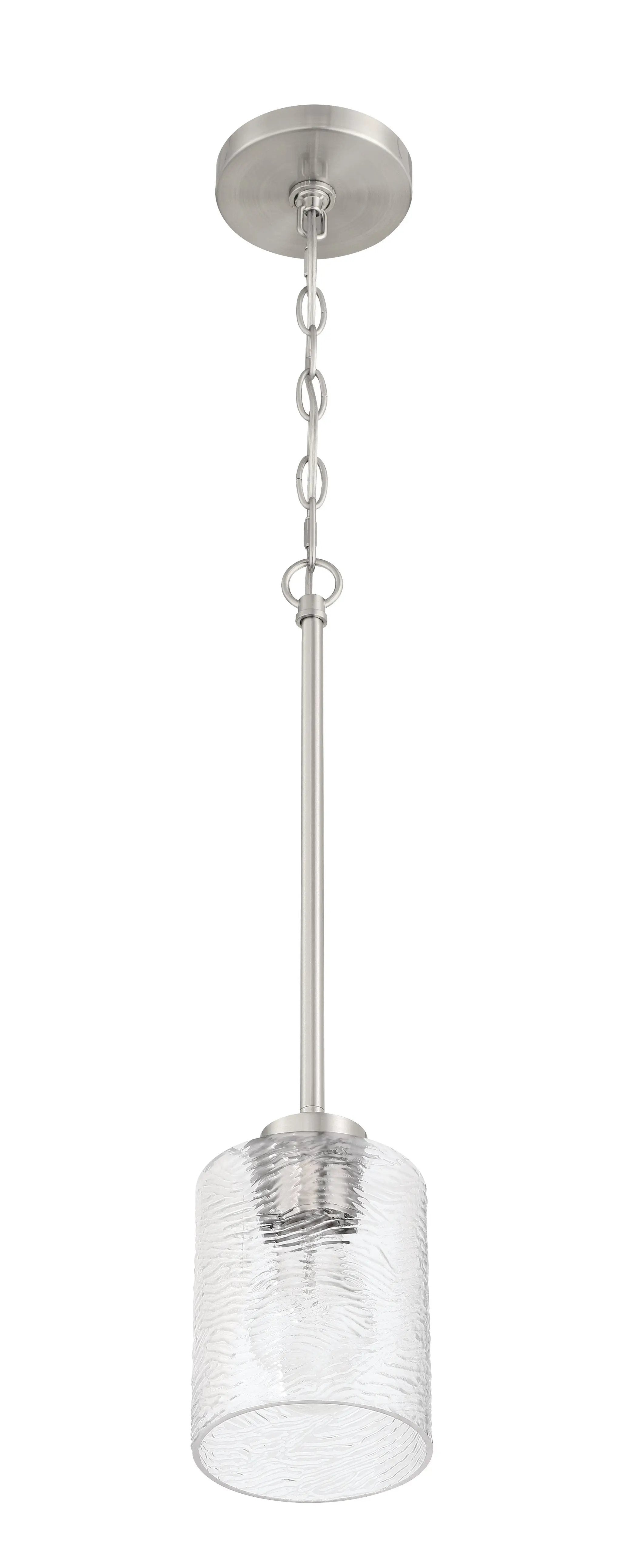 brushed polished nickel pendants