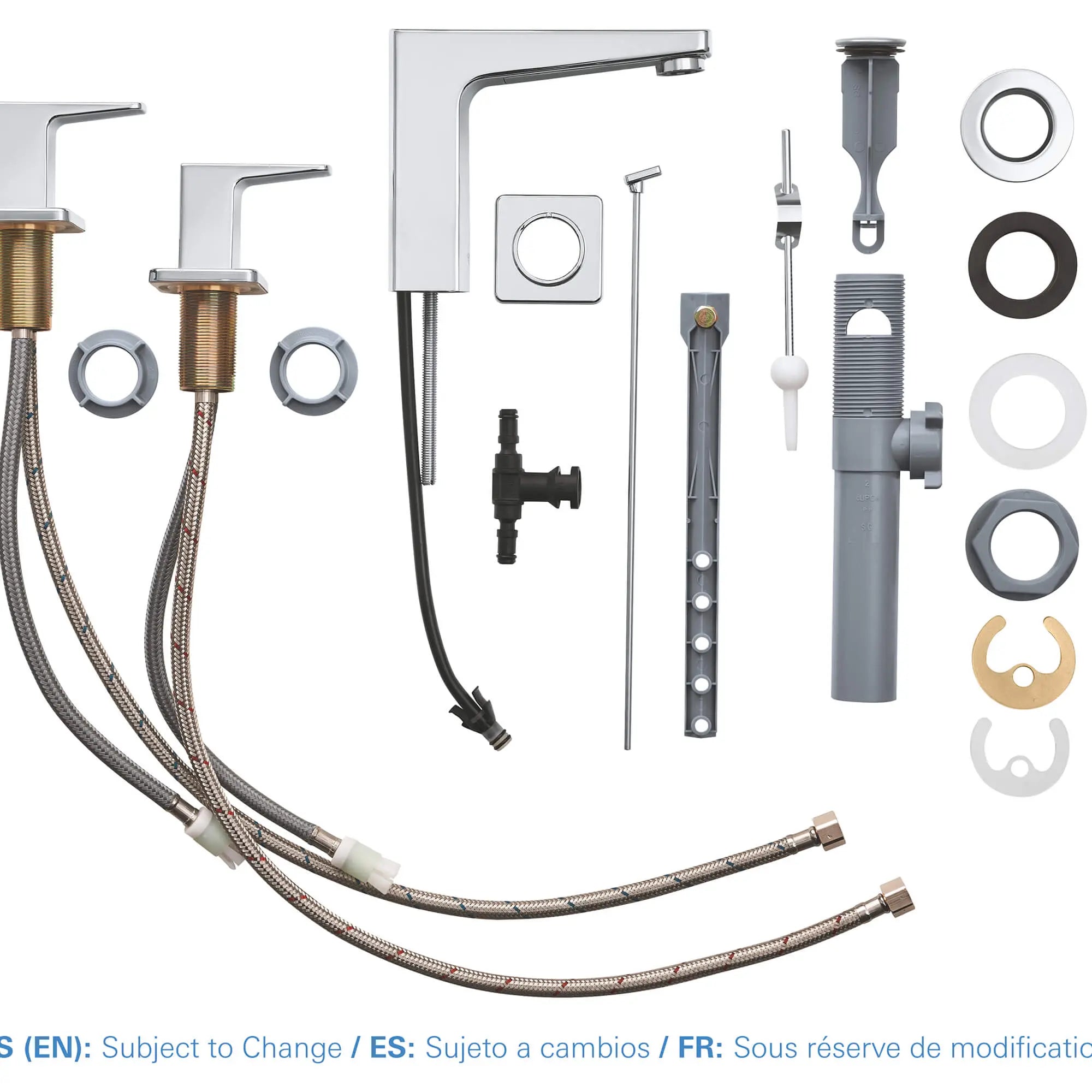 chrome bathroom faucet