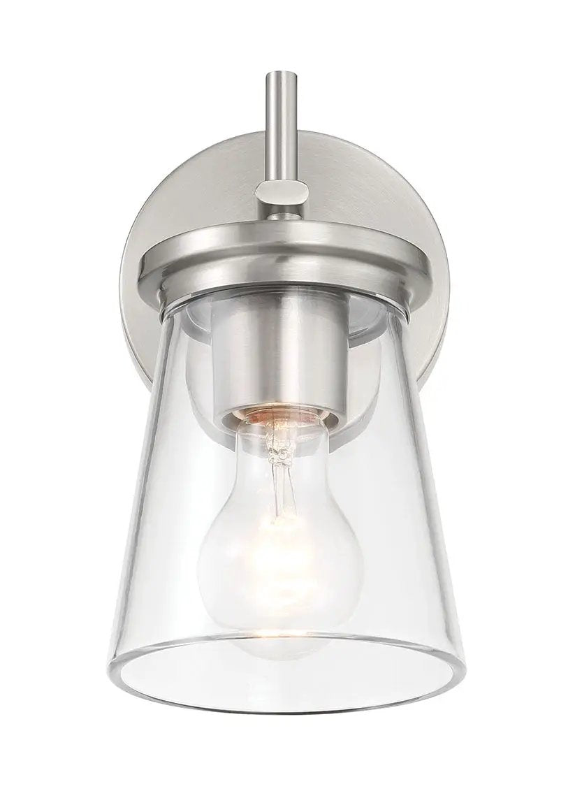 brushed polished nickel wall sconces