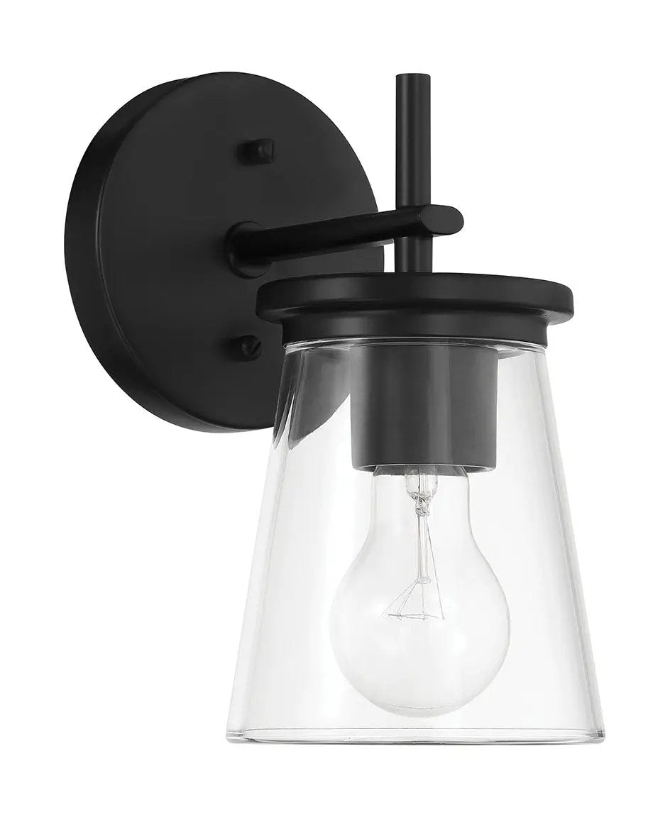 flat black wall sconces