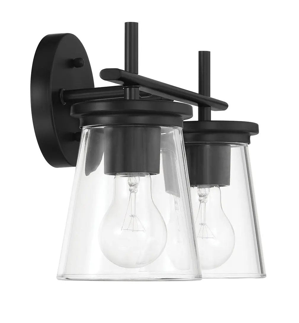 flat black wall sconces