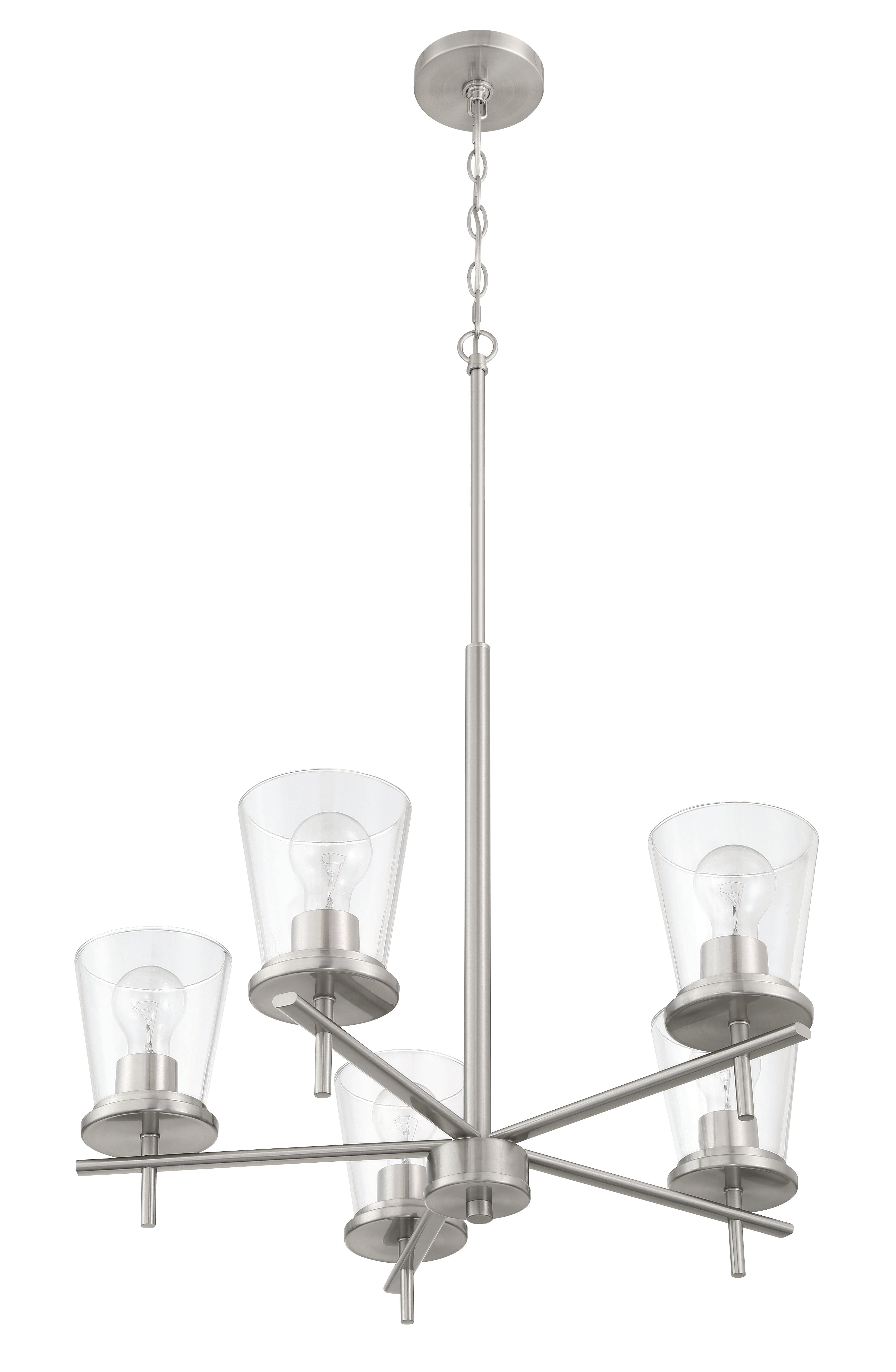 brushed polished nickel chandeliers