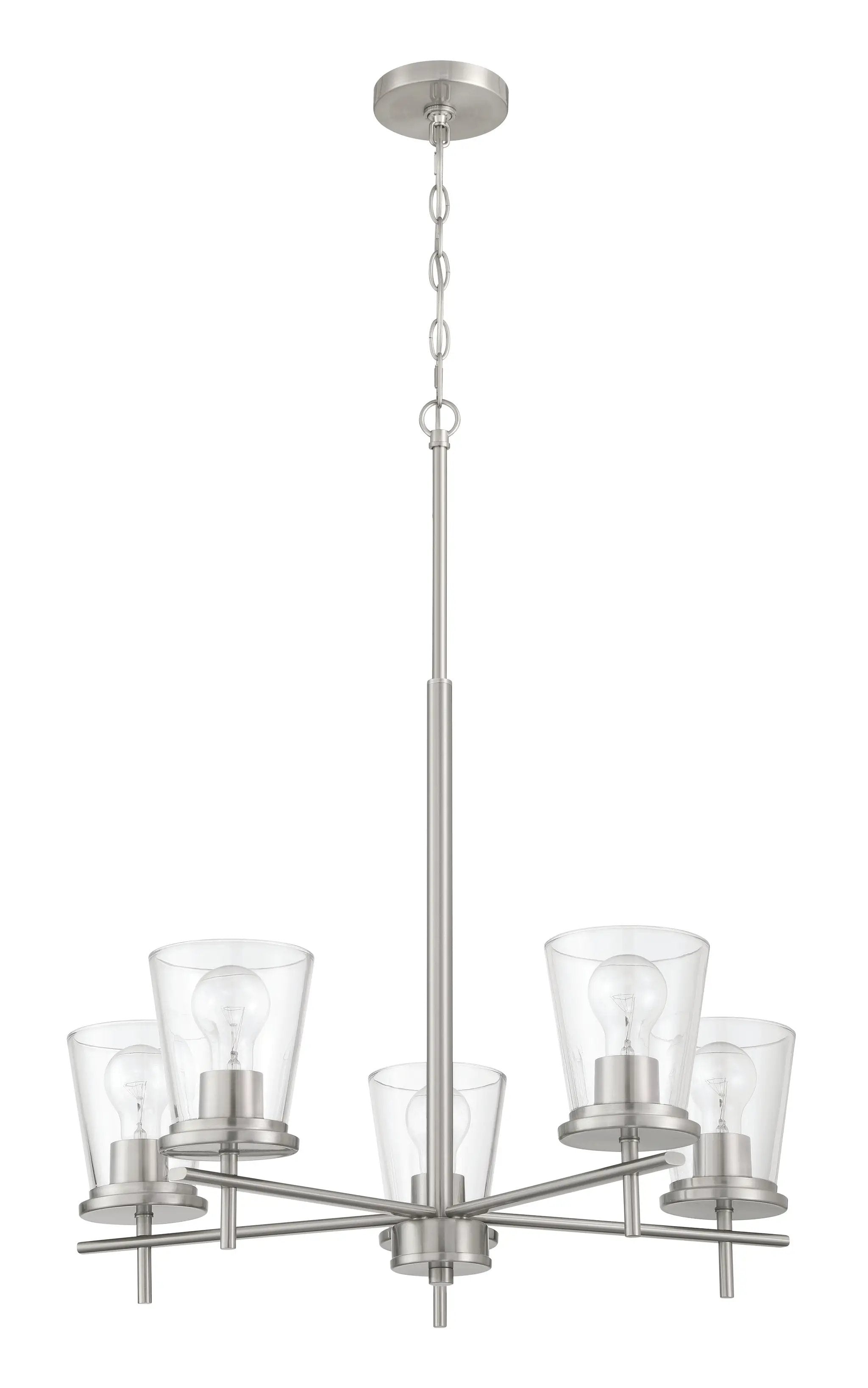 brushed polished nickel chandeliers