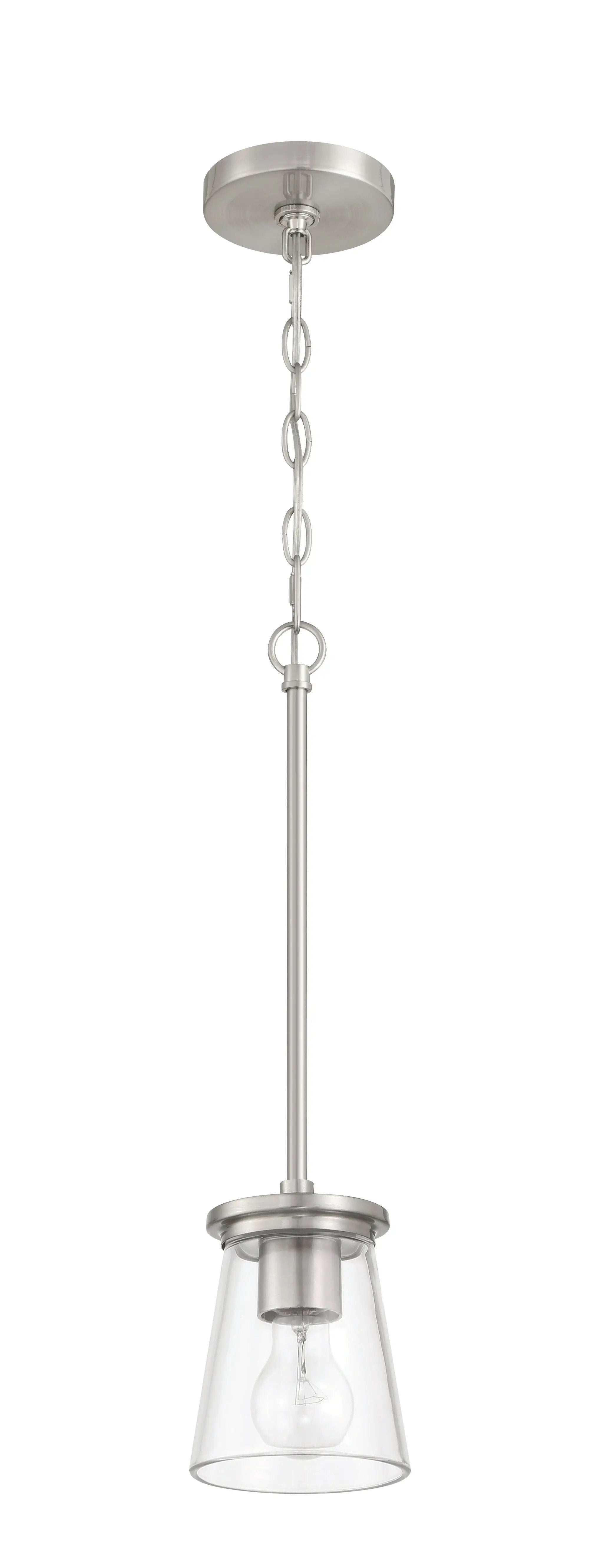 brushed polished nickel pendants