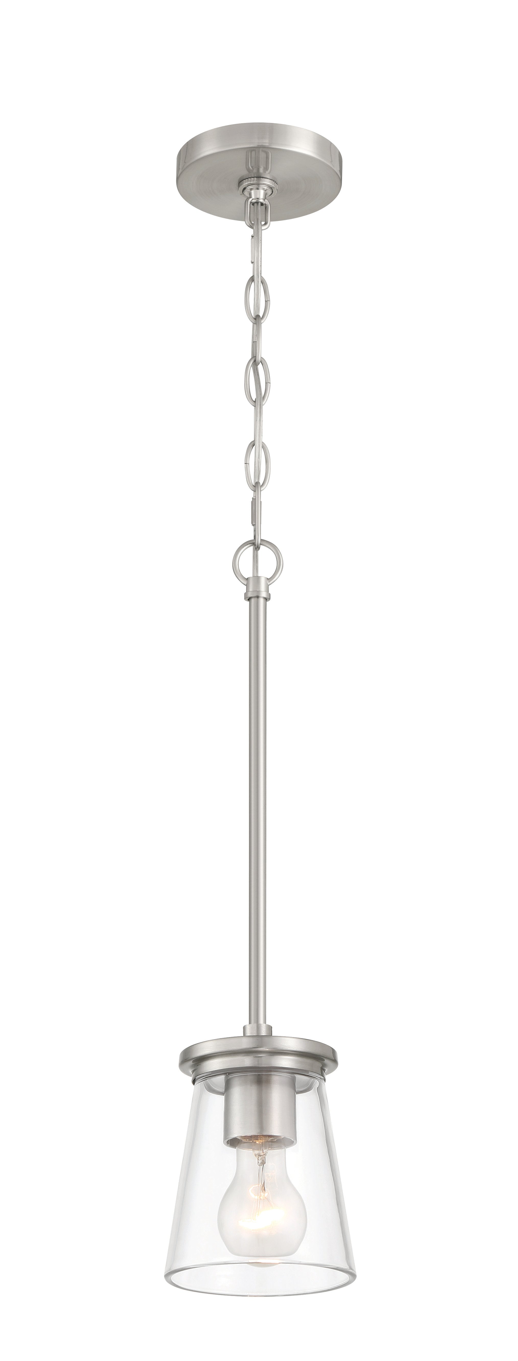 brushed polished nickel pendants