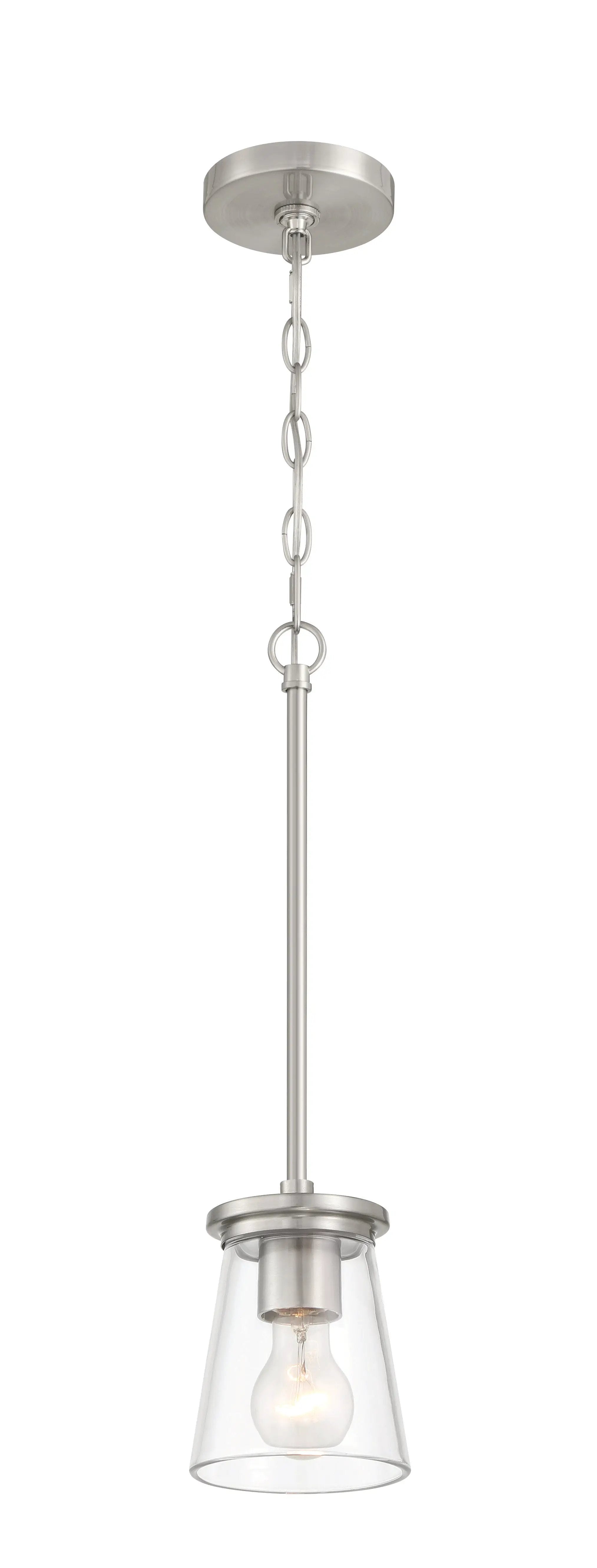 brushed polished nickel pendants
