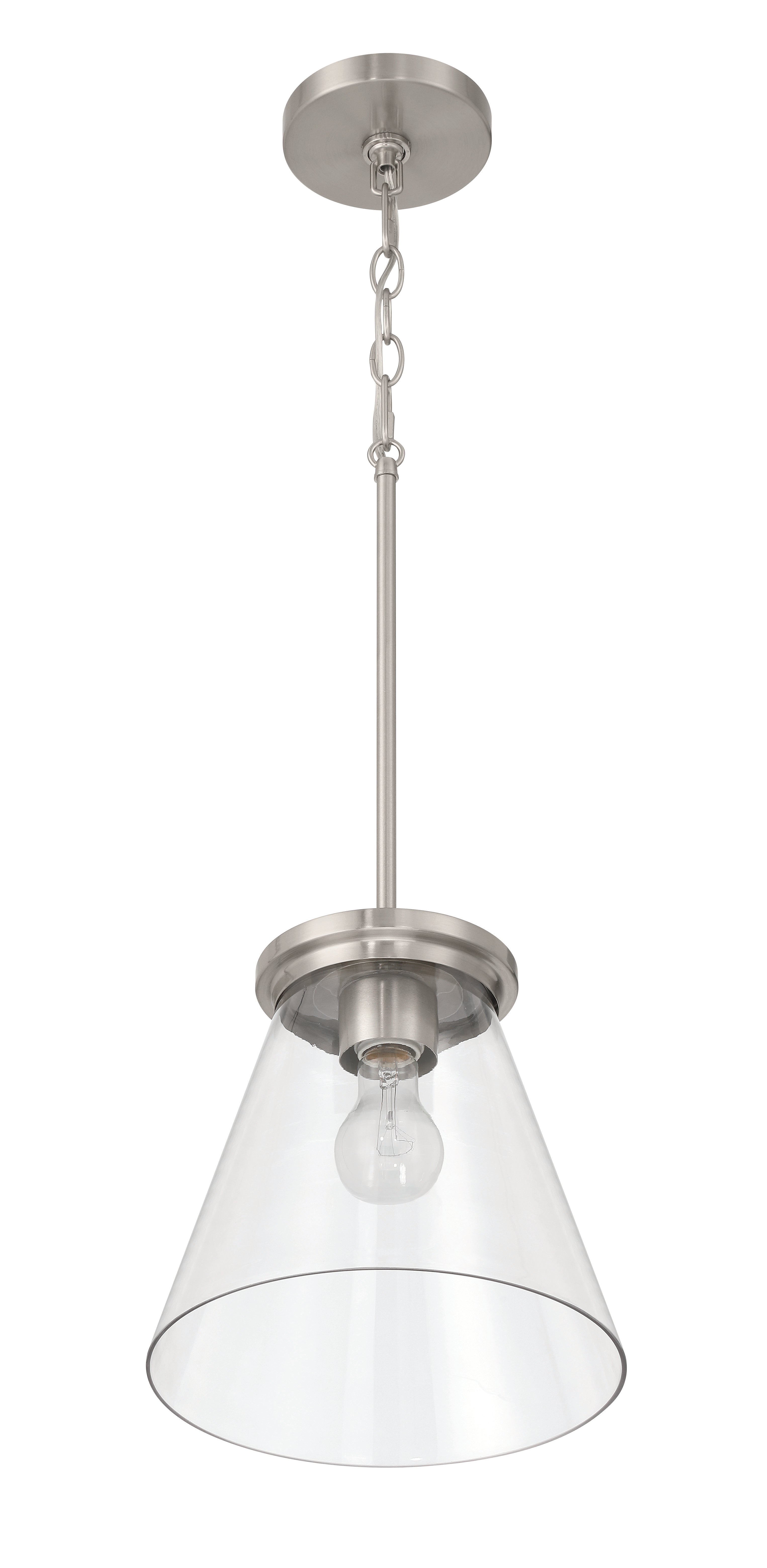 brushed polished nickel pendants