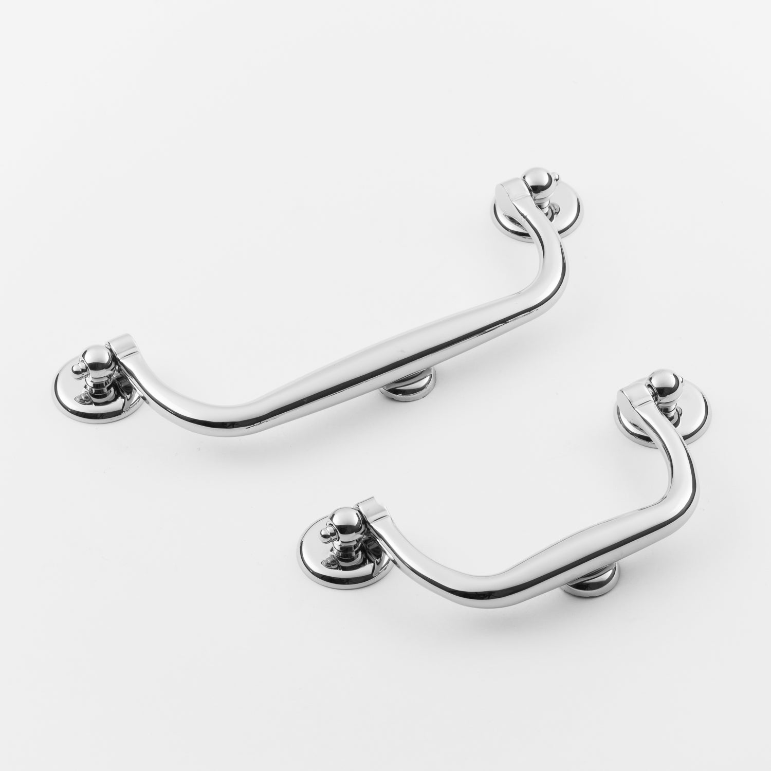 polished chrome rosette