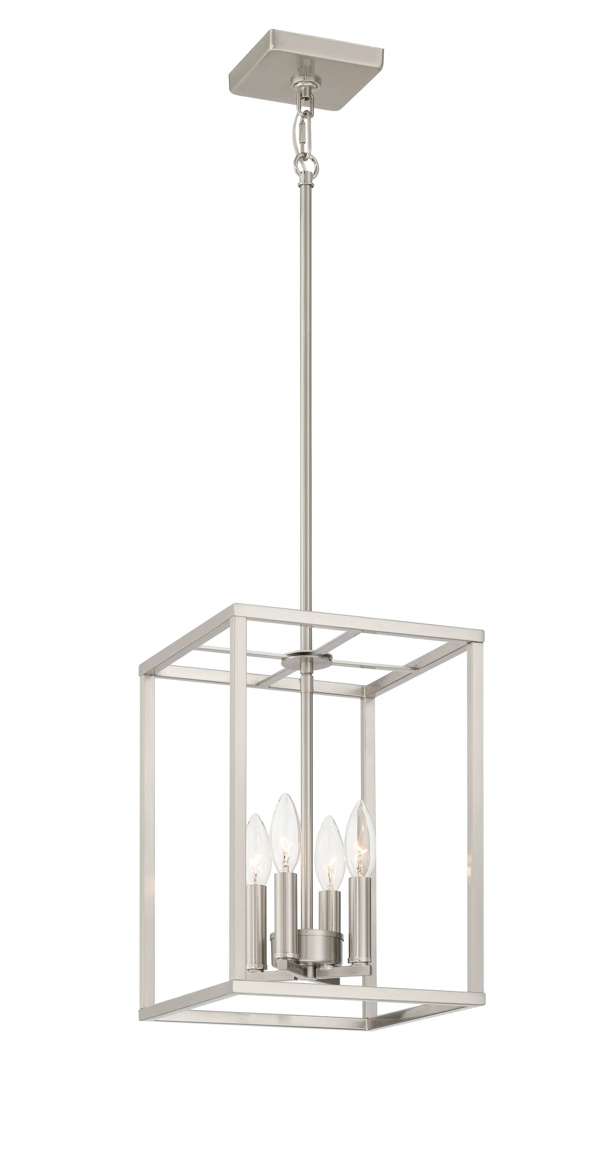 brushed polished nickel pendants