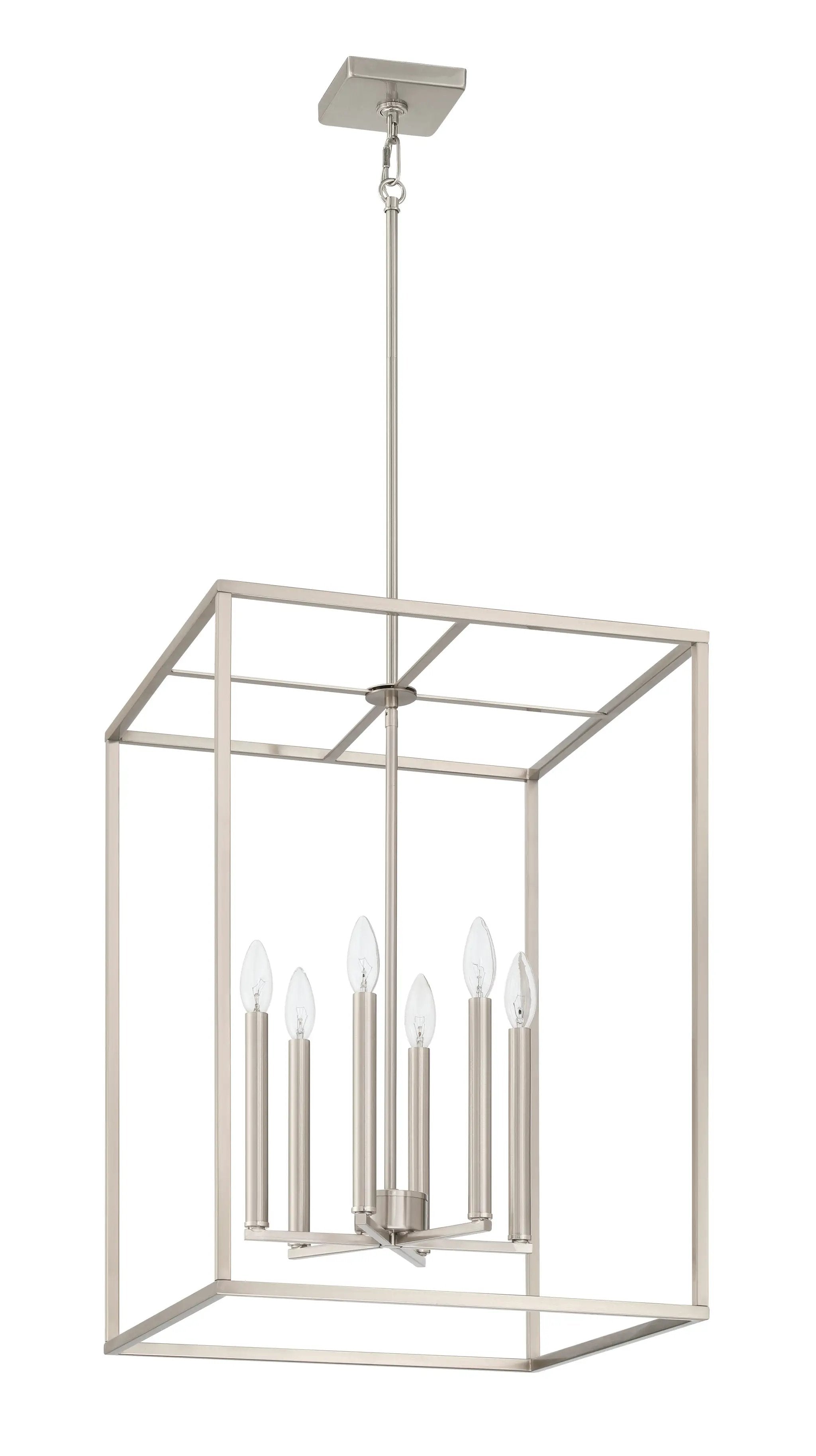 brushed polished nickel pendants