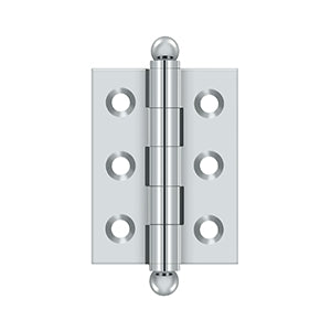 polished chrome hinge
