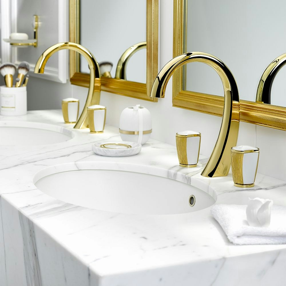 gold polished faucet