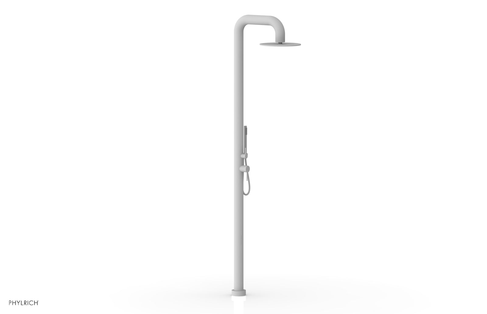 Phylrich OUTDOOR SHOWER Pressure Balance Shower with 12" Rain Head and Hand Shower