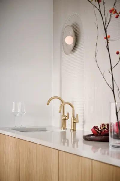 Brizo Kintsu Bar Faucet with Arc Spout - Less Handle by Brizo