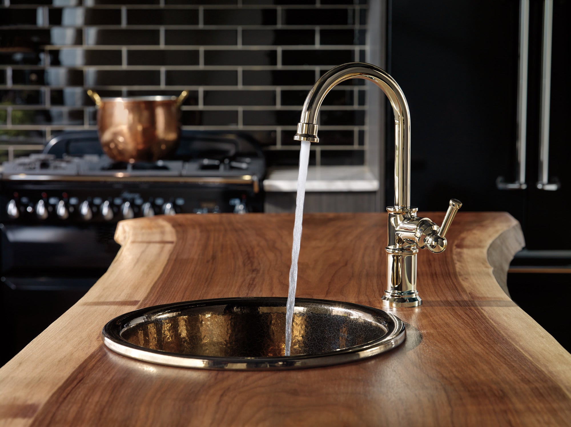 polished nikel bar faucet