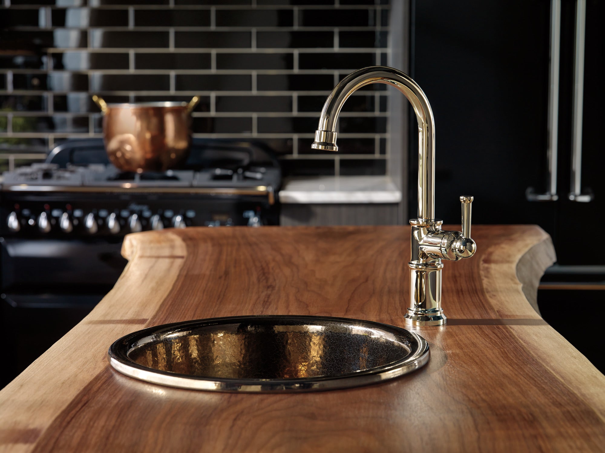 polished nikel bar faucet