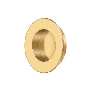 Deltana 1-7/8" Round Solid Brass Flush Pull