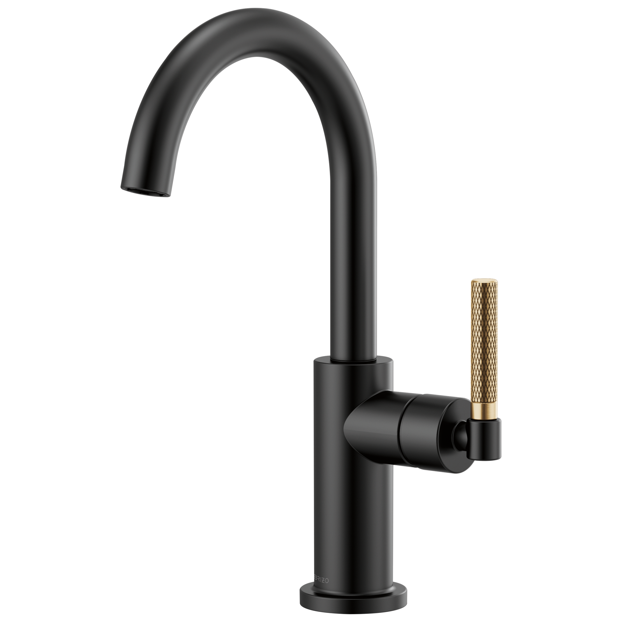 Brizo Litze Bar Faucet with Arc Spout and Knurled Handle Kit