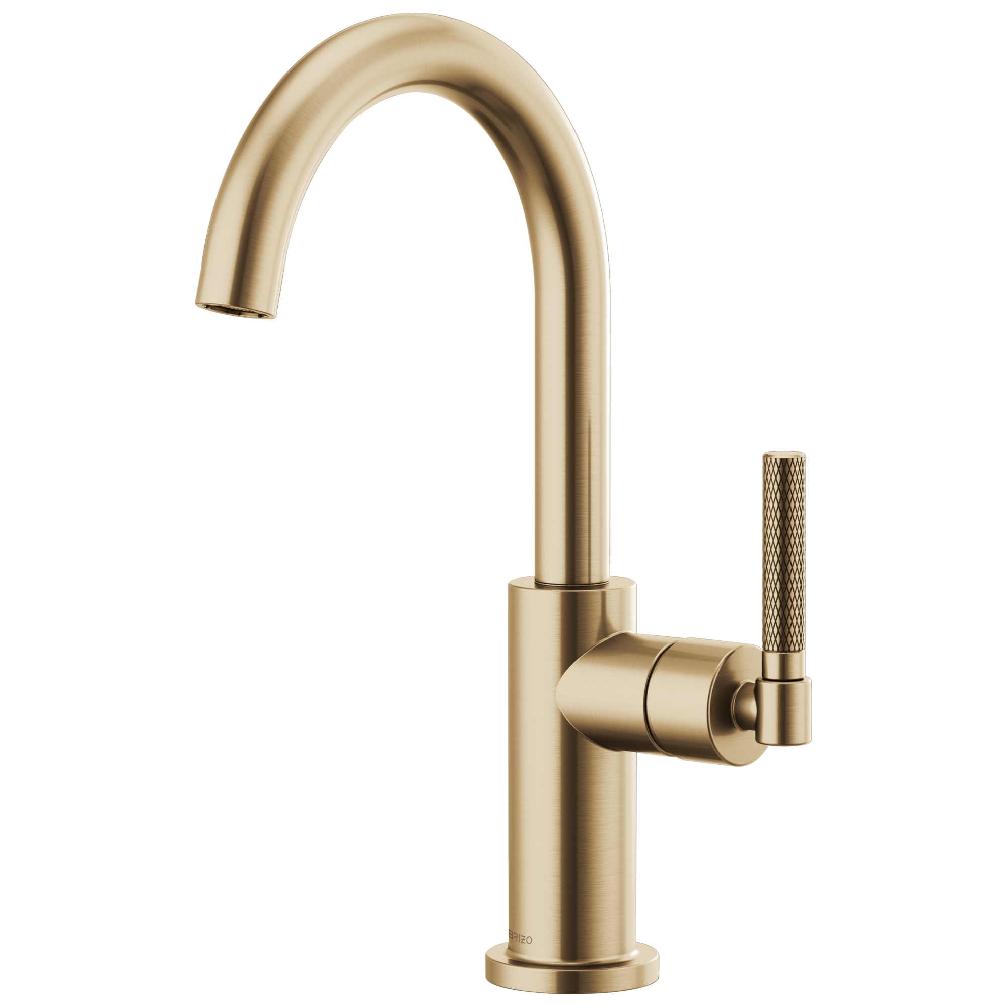 Brizo Litze Bar Faucet with Arc Spout and Knurled Handle Kit