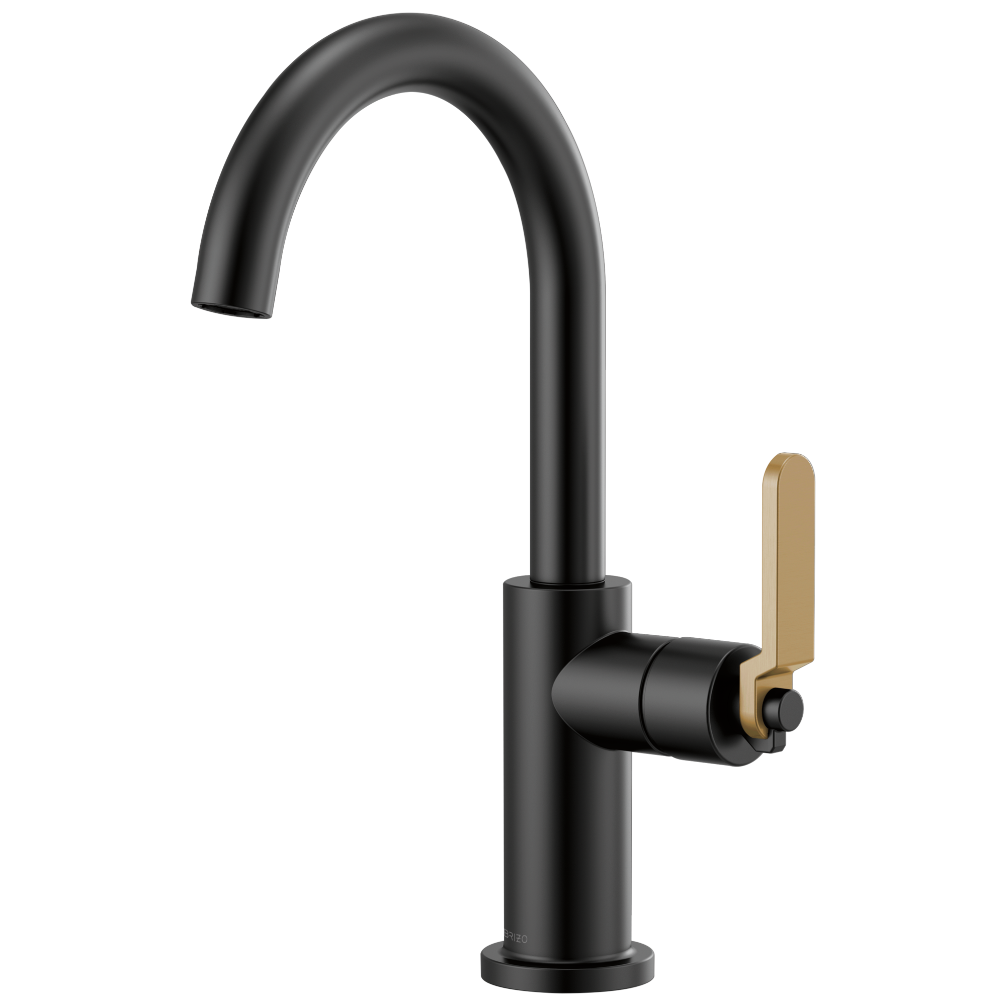 Brizo Litze Bar Faucet with Arc Spout and Industrial Handle Kit by Brizo