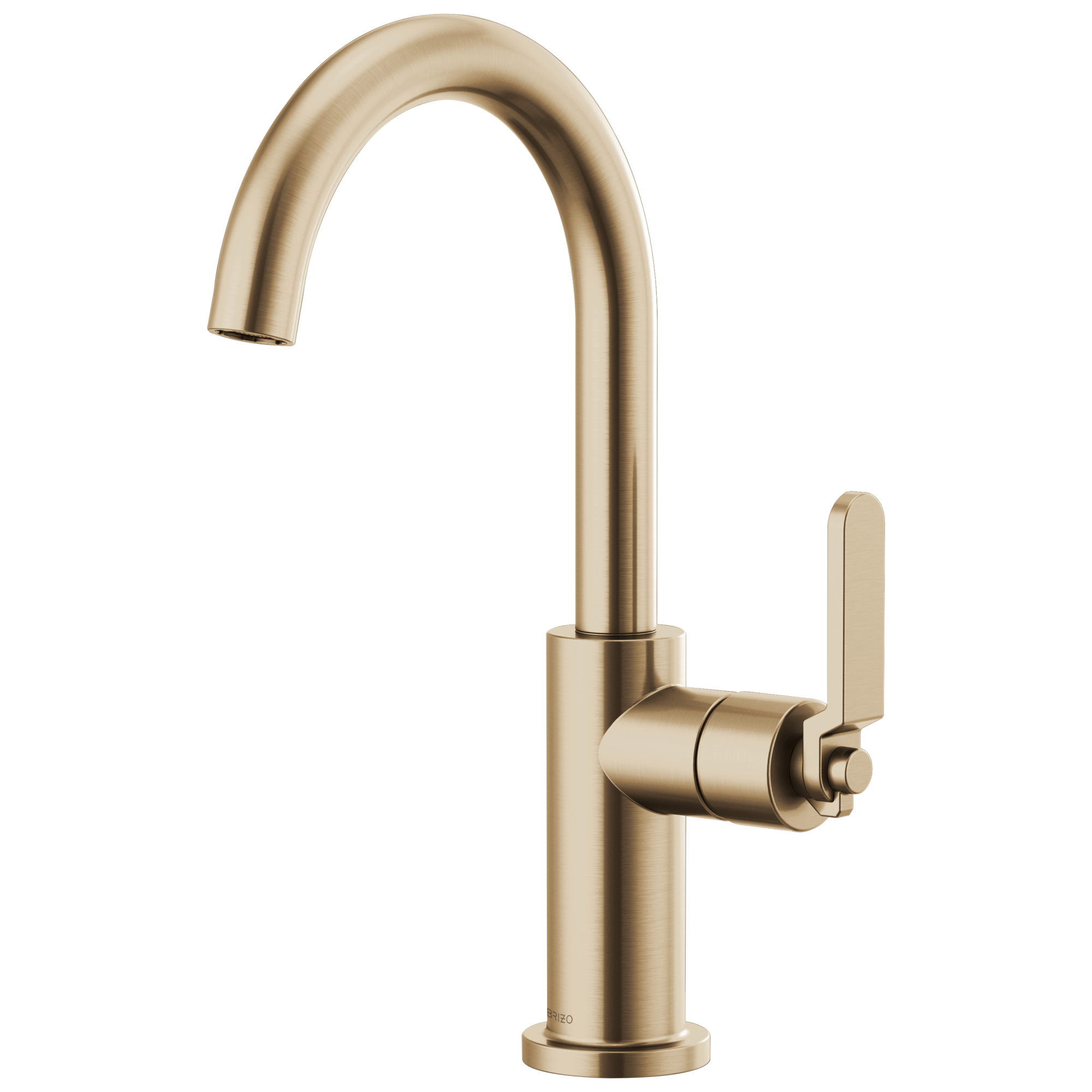Brizo Litze Bar Faucet with Arc Spout and Industrial Handle Kit by Brizo