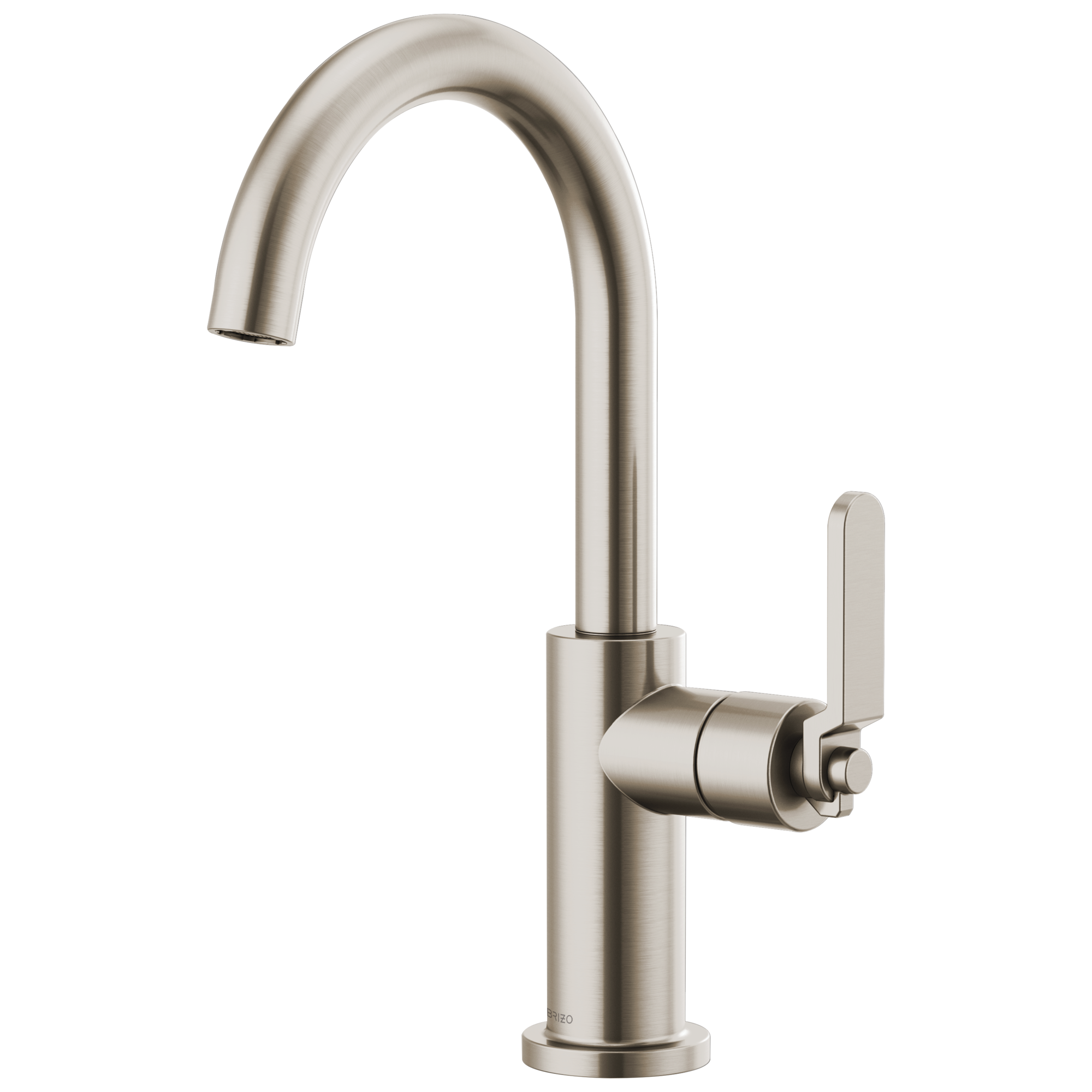 Brizo Litze Bar Faucet with Arc Spout and Industrial Handle Kit by Brizo