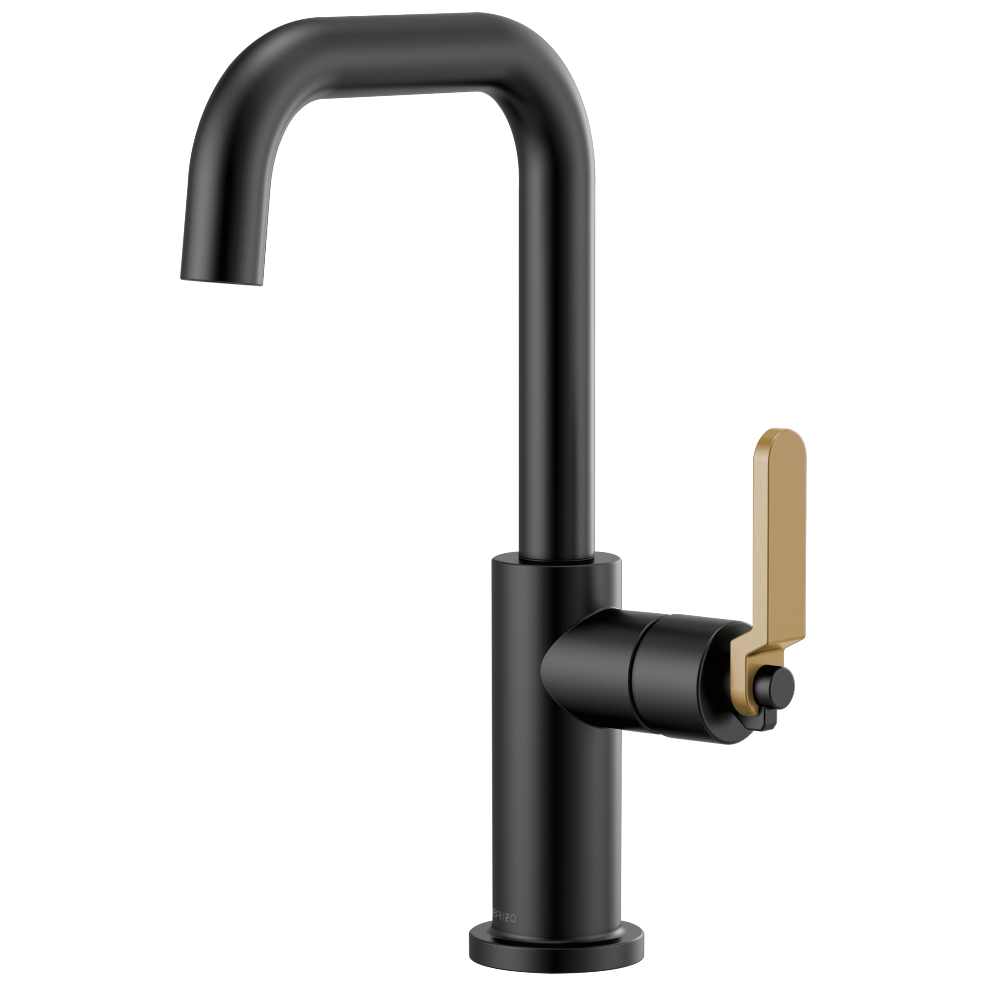 Brizo Litze Bar Faucet with Square Spout and Industrial Handle Kit by Brizo