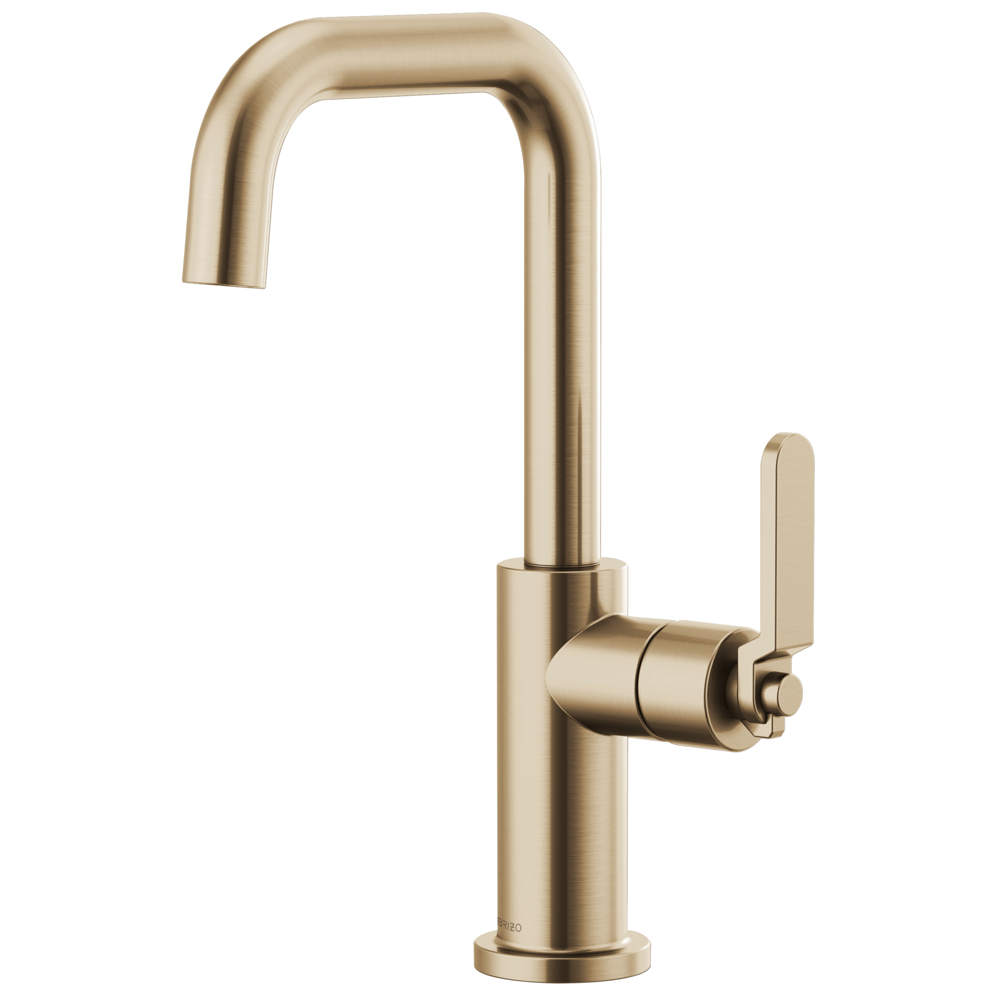 Brizo Litze Bar Faucet with Square Spout and Industrial Handle Kit by Brizo