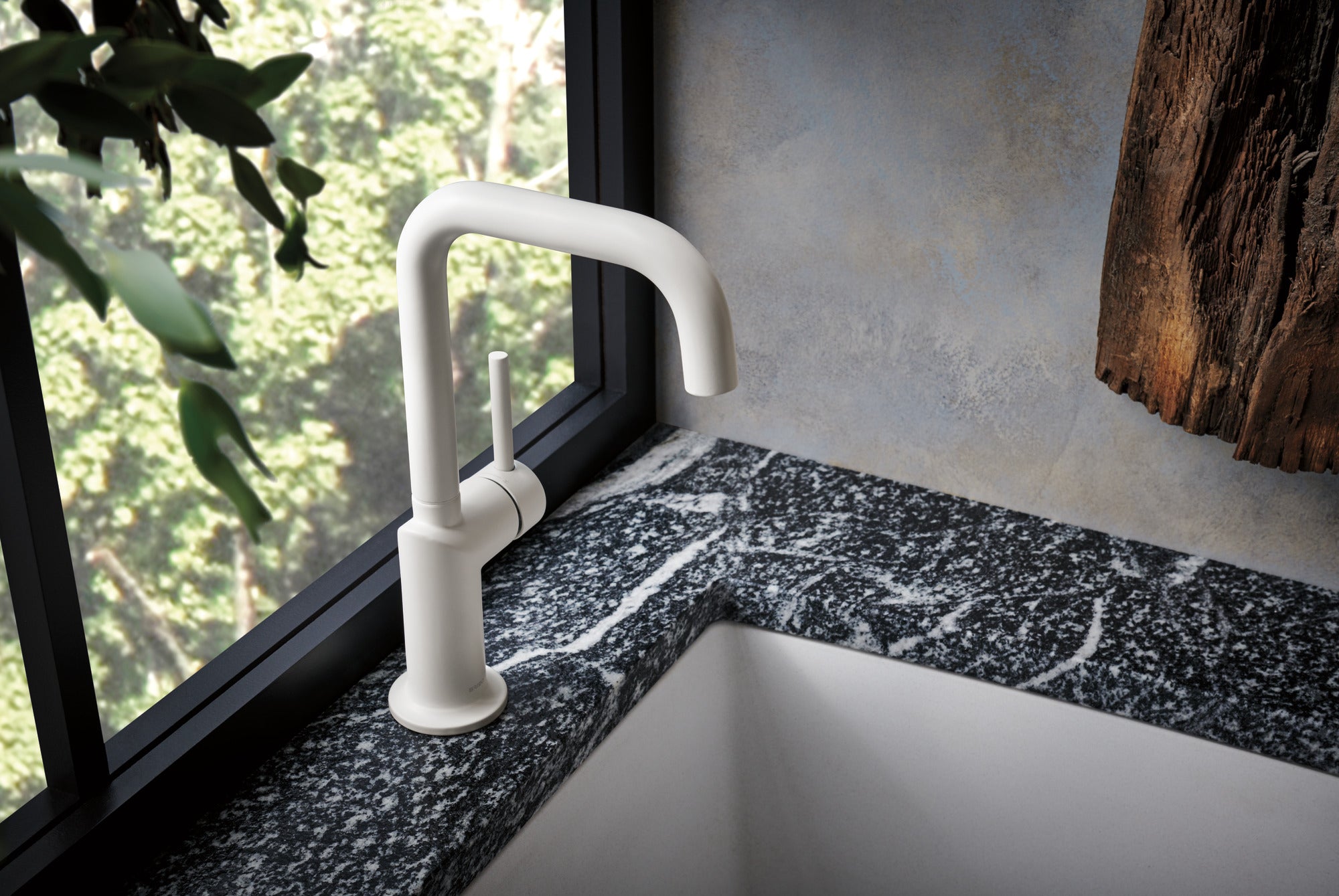 matte white bar faucet