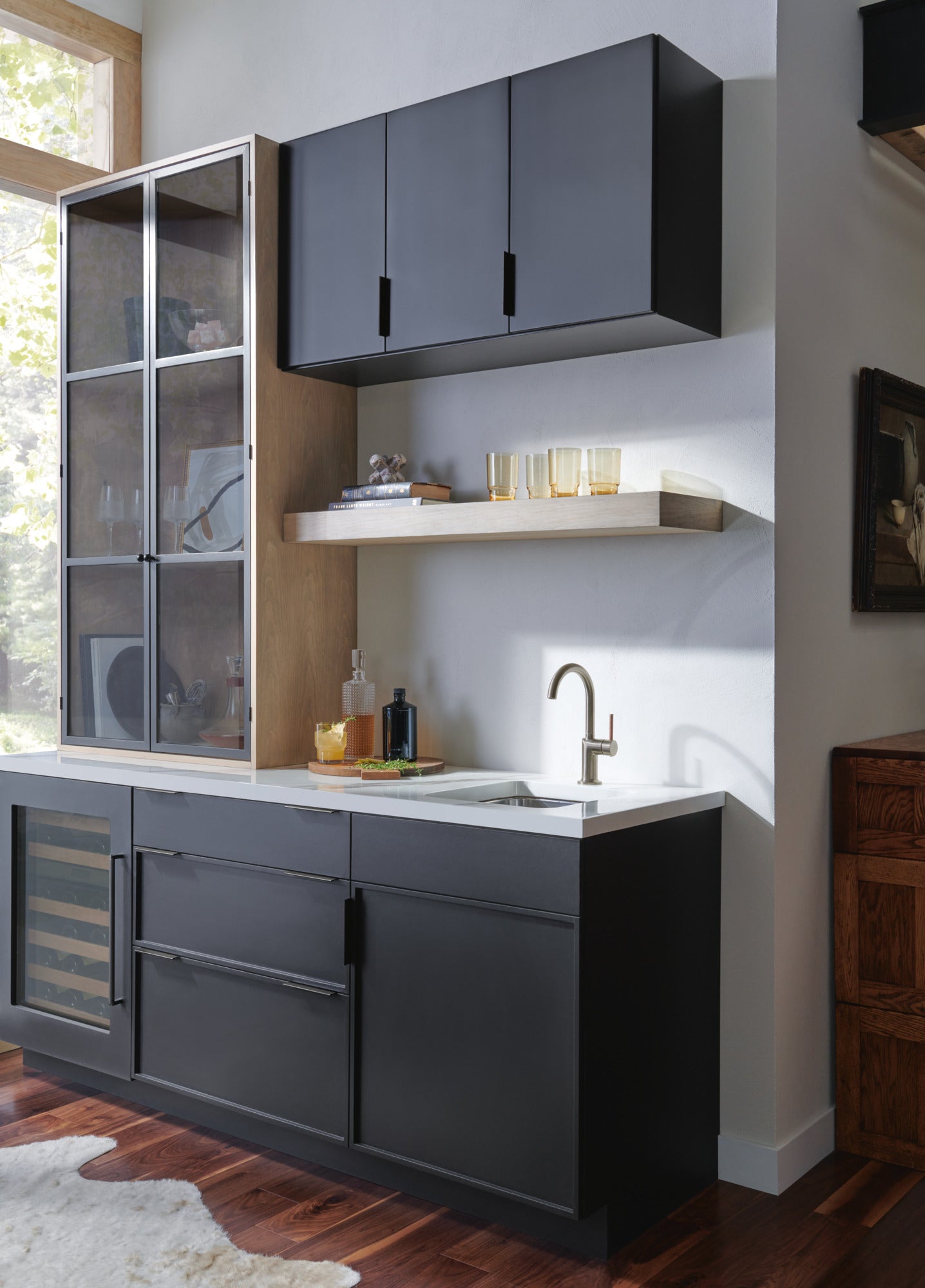 luxe steel / wood handle kit