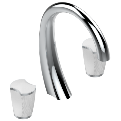 chrome polished faucet