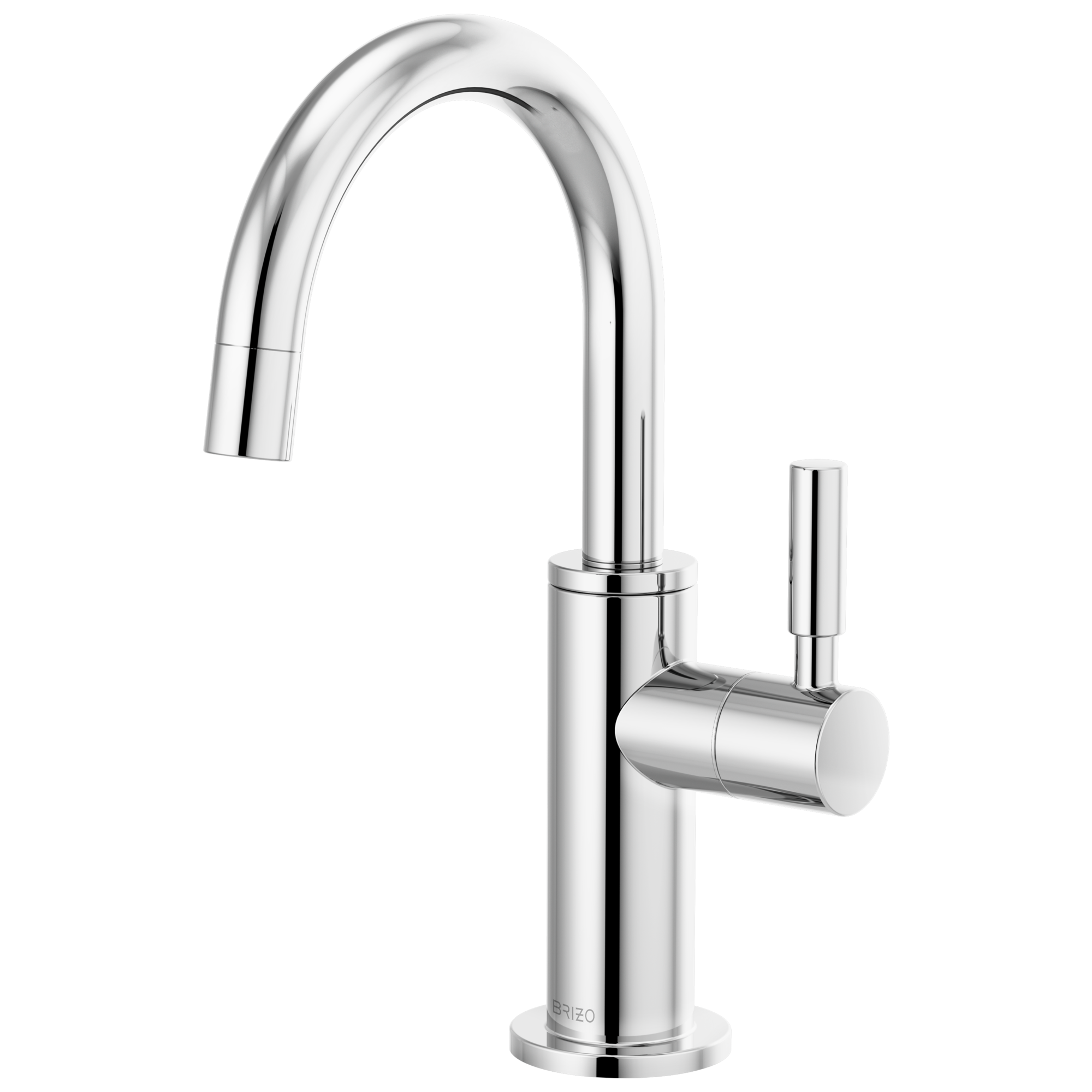 chrome beverage faucet