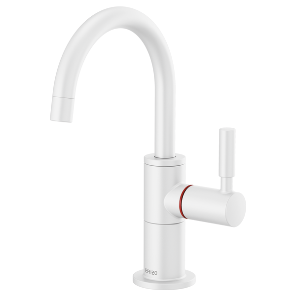Brizo Solna Instant Hot Faucet with Arc Spout - Matte White by Brizo