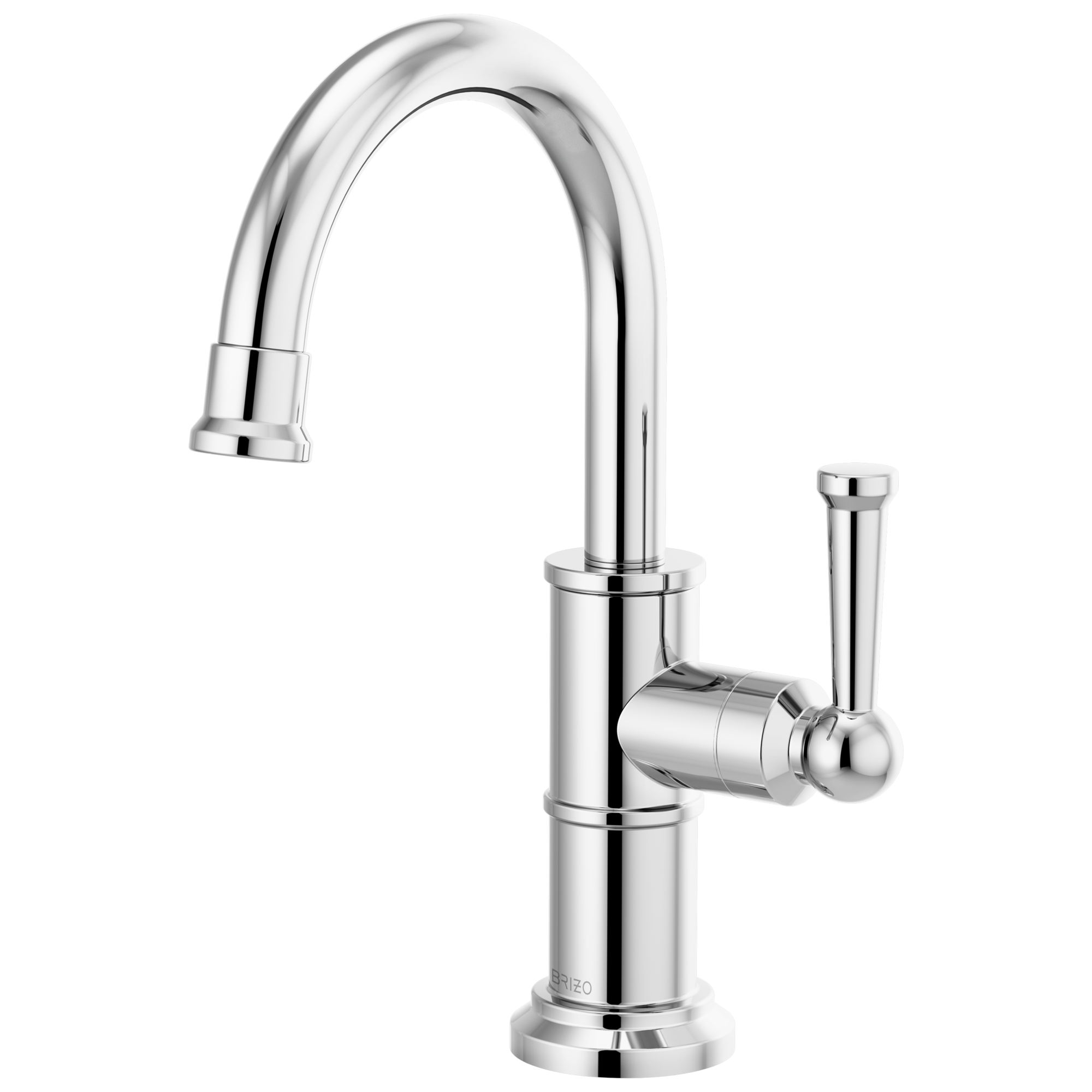 chrome beverage faucet