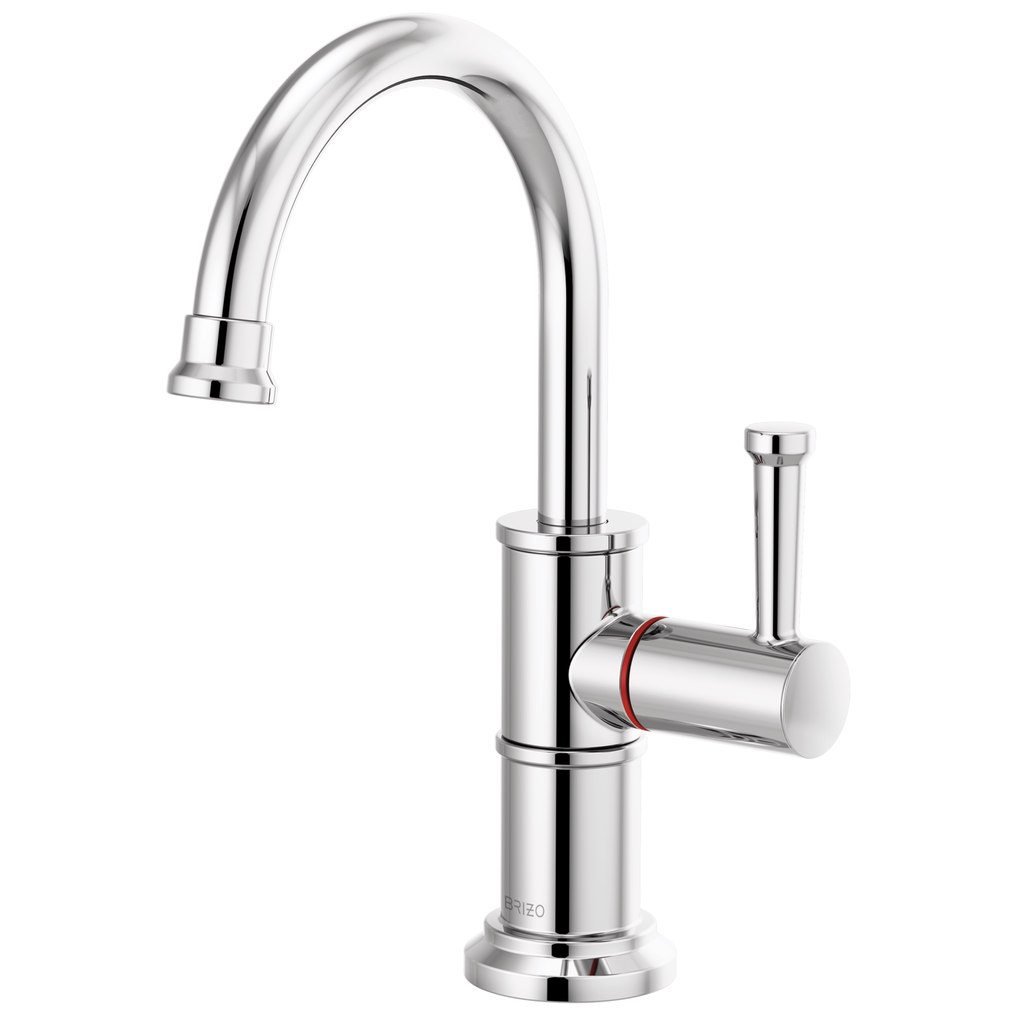 chrome hot faucet