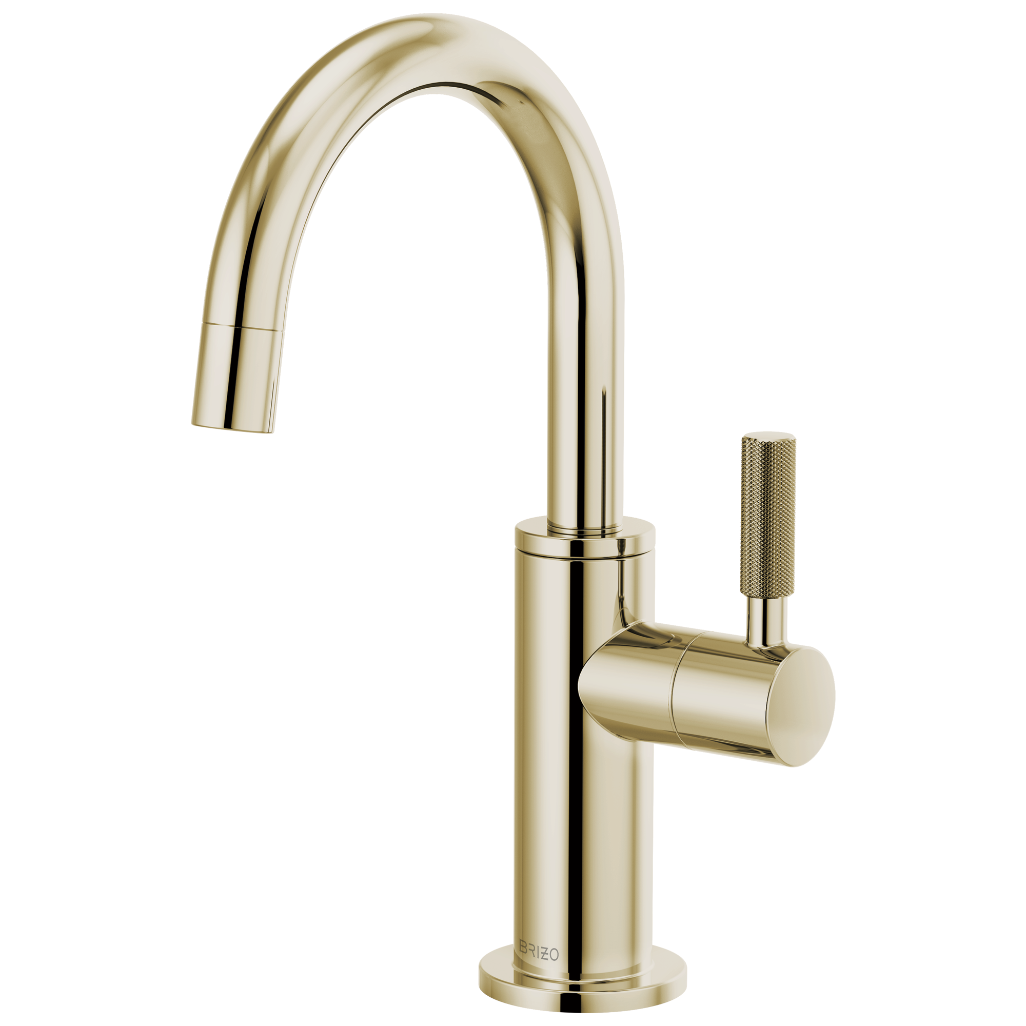 polished nickel beverage faucet