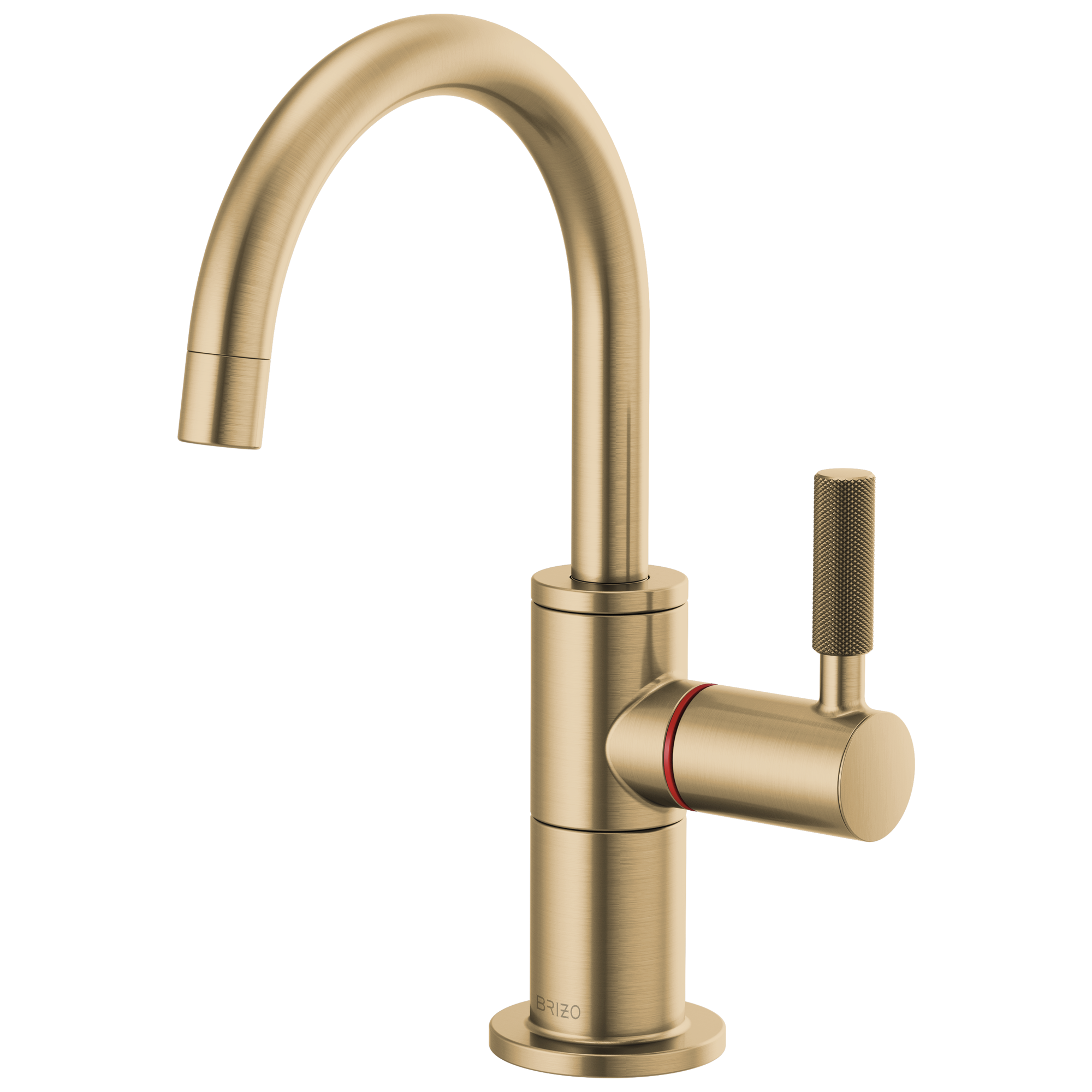 luxe gold hot faucet